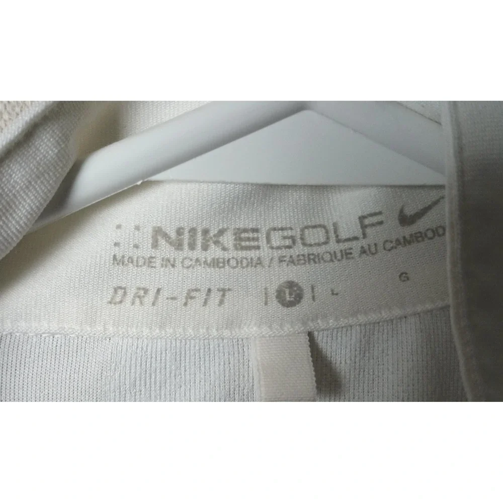 Nike Golf Dri-FIT Half Zip Pullover Athletic Top Layer‎ White Size Large N